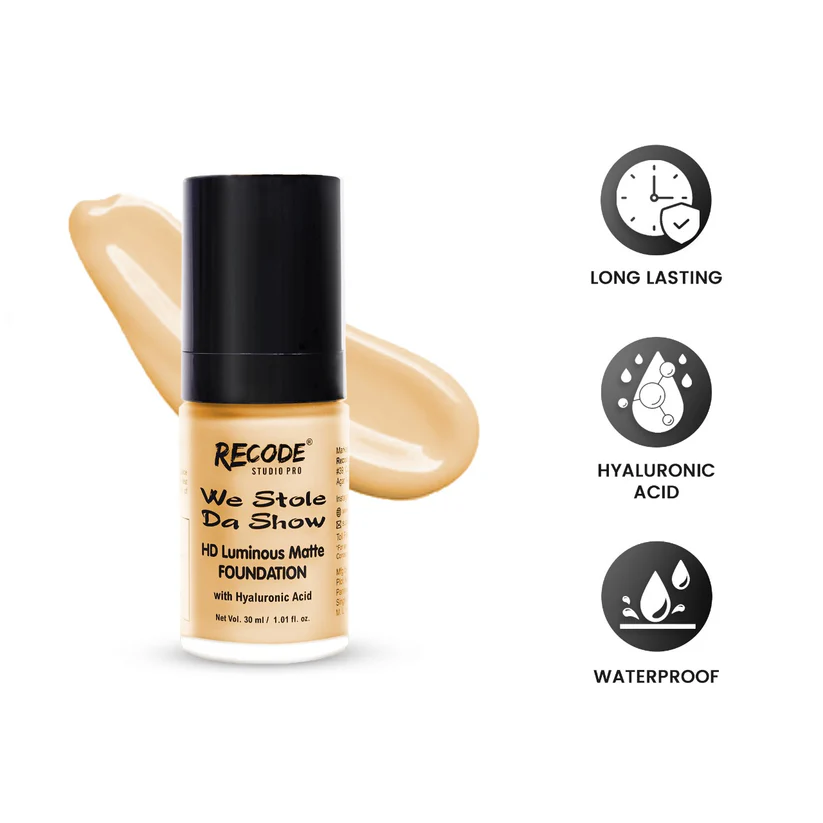 Recode 03 HD Luminous Matte Foundation 30 ML 03 Sindhu