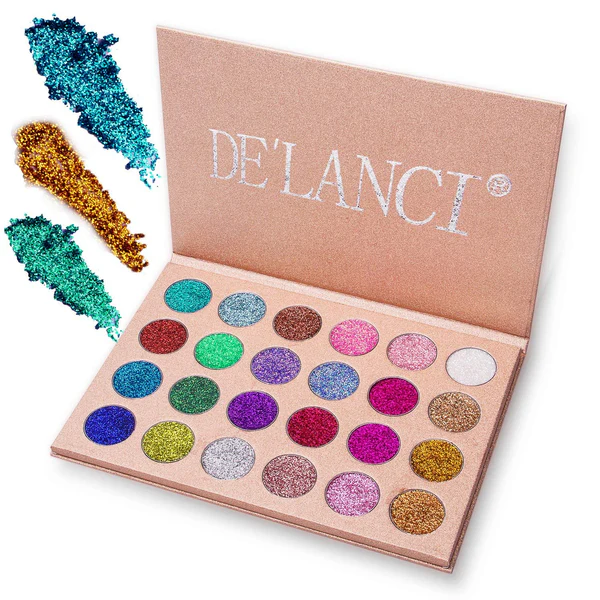 De'lanci Pressed Glitter Eyeshadow Palette